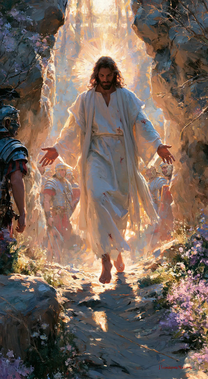 The Resurrection of Jesus Christ — The Robe above the Ribbon of Shadow