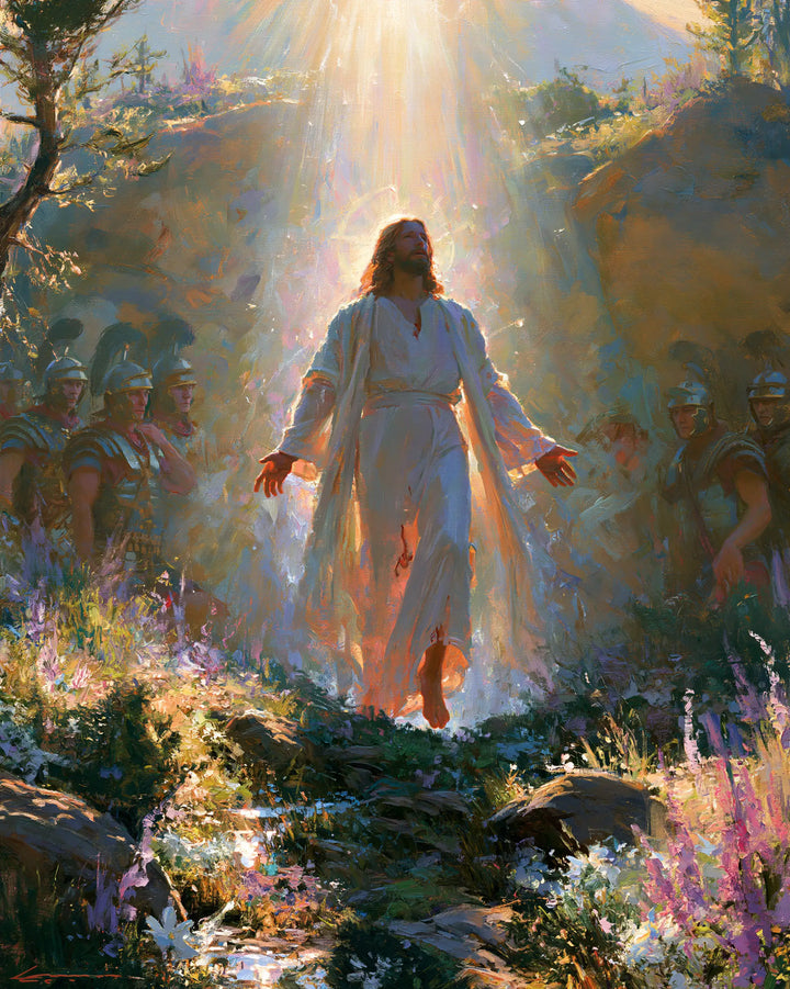 The Resurrection of Jesus Christ — The Ray Resting on Pale Shoulders