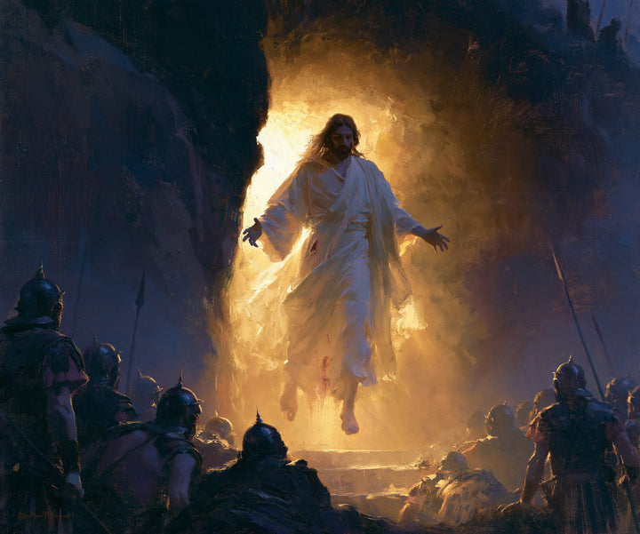 The Resurrection of Jesus Christ - Midnight-blue Chiaroscuro · Landscape n° 1