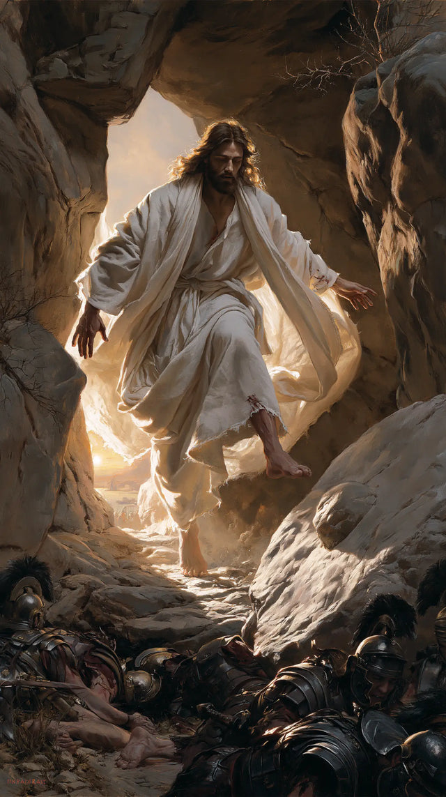 The Resurrection of Jesus Christ — The Knee above the Rocky Slope