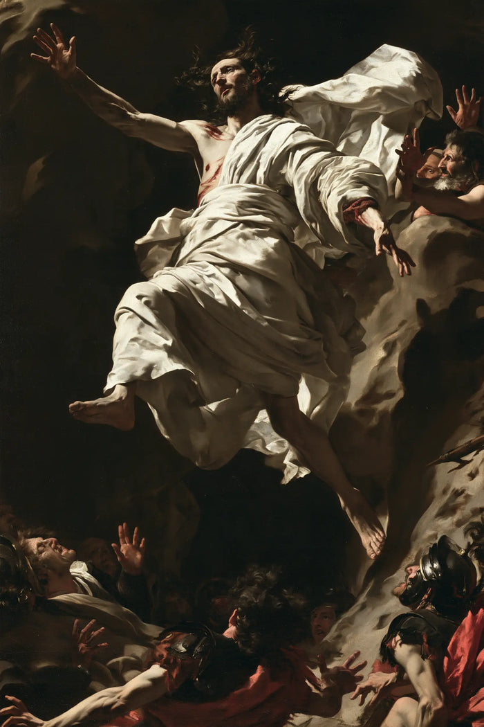 The Resurrection of Jesus Christ — The Gesture above the Fallen Armor