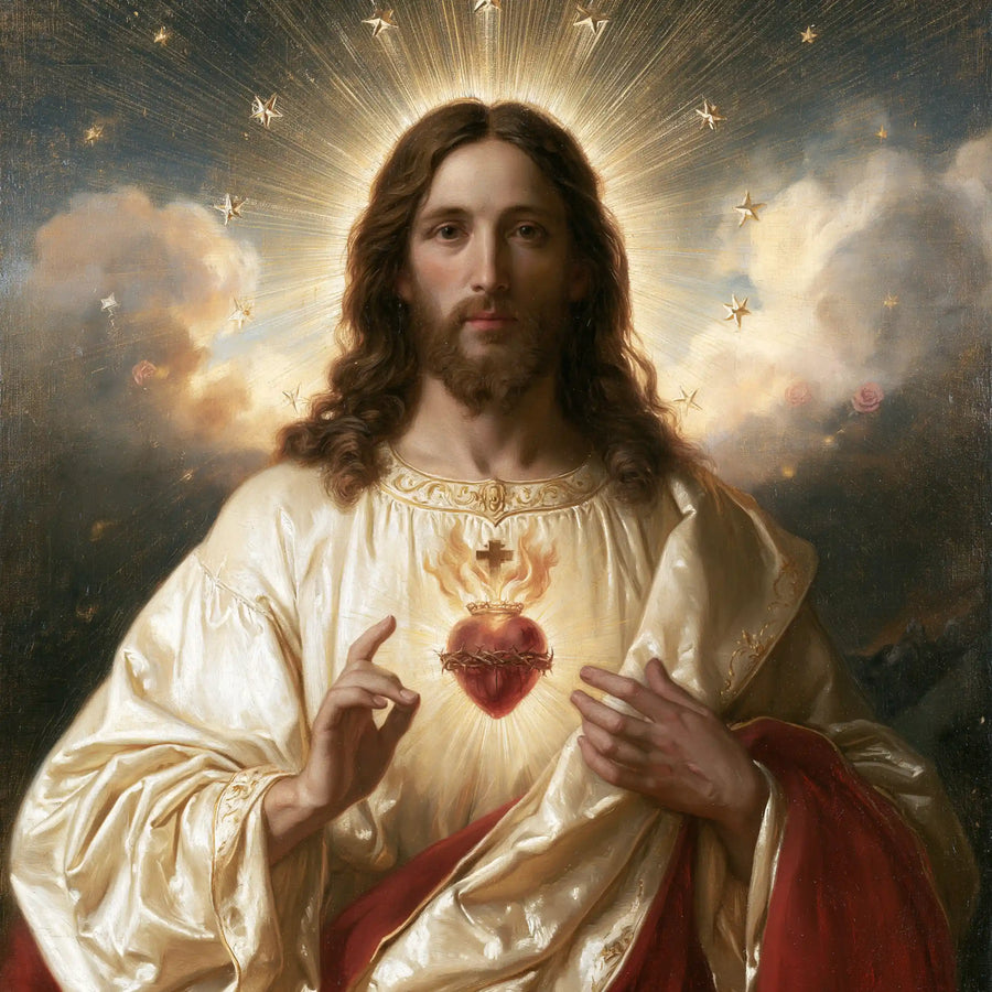 Sacred Heart of Jesus – Symbolist · Square no. 1