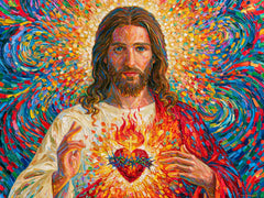 Sacred Heart of Jesus – Pointillist Post-Impressionism · Landscape no. 2