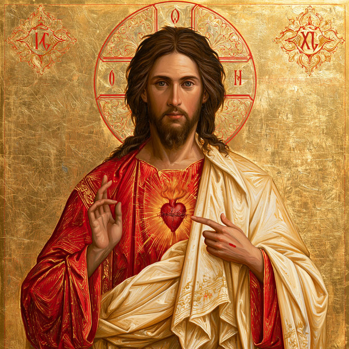 Sacred Heart of Jesus - Contemporary Byzantine · Square n° 3