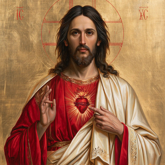 Sacred Heart of Jesus - Contemporary Byzantine · Square n° 5