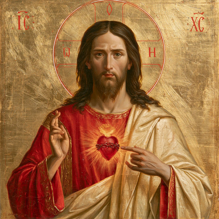 Sacred Heart of Jesus - Contemporary Byzantine · Square n° 8
