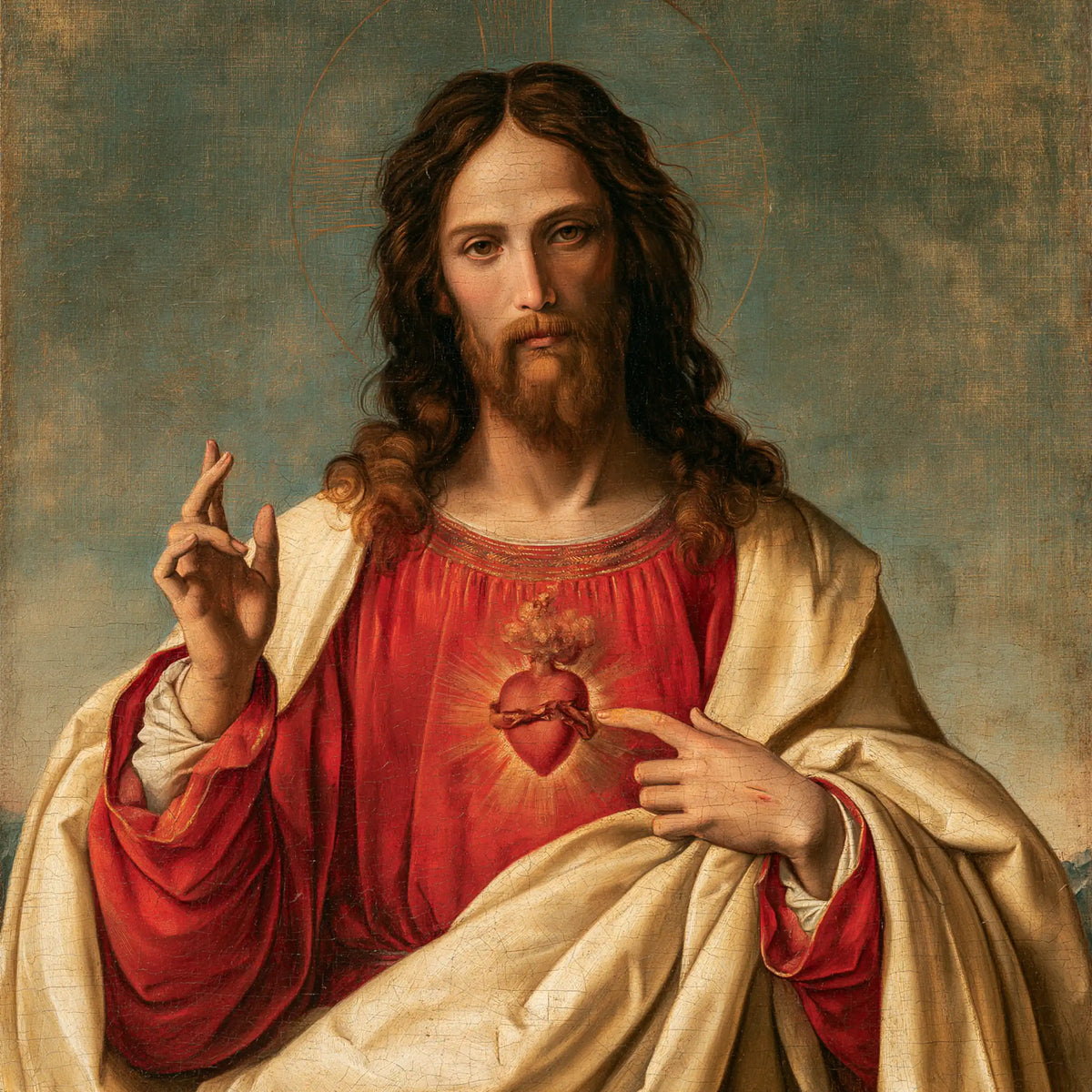 The Sacred Heart of Jesus — The Blessing with Copper Curls