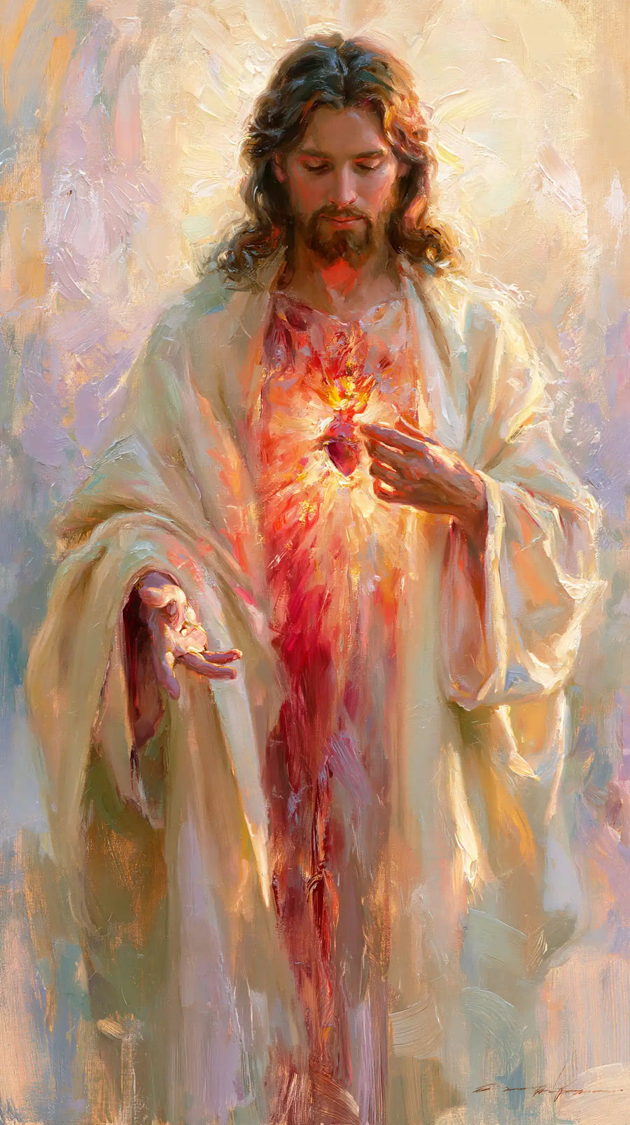 Sacred Heart of Jesus - Impressionist · Portrait n° 4