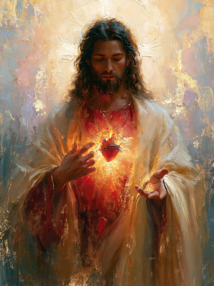 Sacred Heart of Jesus - Impressionist · Portrait n° 11