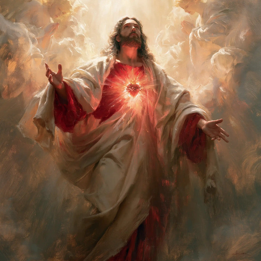 Sacred Heart of Jesus - Jesus as Divine Light · Square n° 2