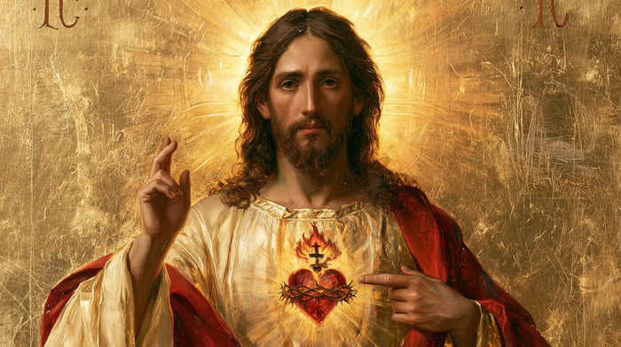 The Sacred Heart of Jesus — The Heart in the Patinated Sun