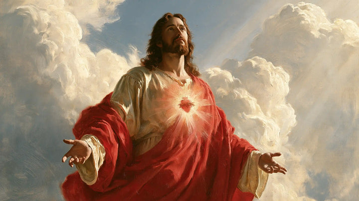 The Sacred Heart of Jesus — Azure Between Ivory Clouds