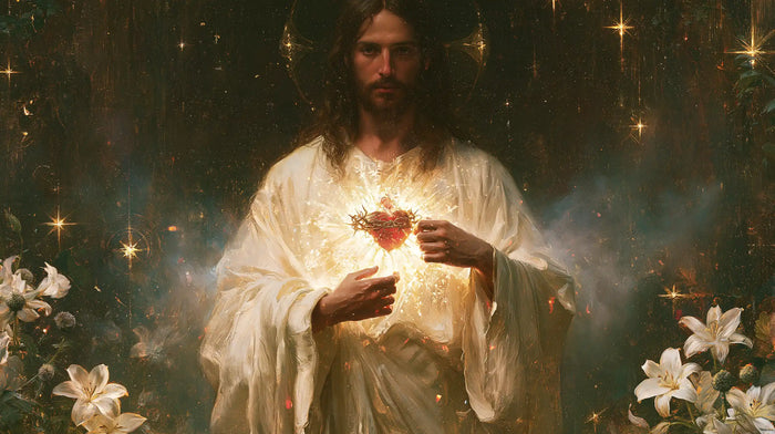 Il Sacro Cuore di Gesù — Il Cuore nella rugiada delle stelle