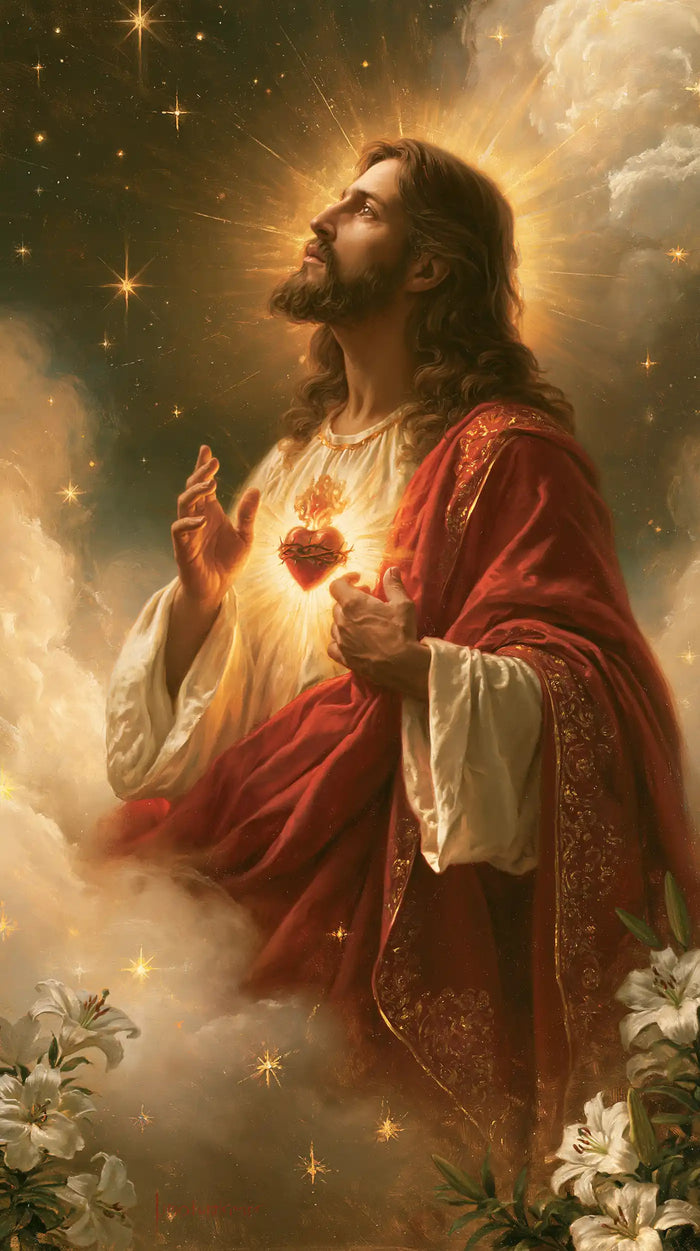 Sacred Heart of Jesus - Symbolist · Portrait n° 3