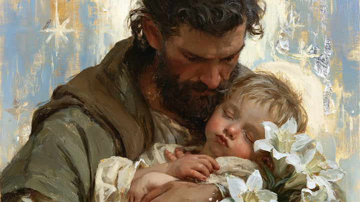 Saint Joseph with the Child Jesus – Impressionist · Landscape no. 14