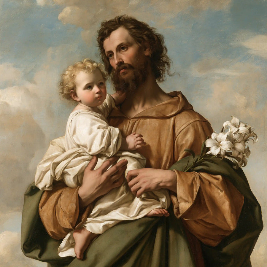 Saint Joseph with the Child Jesus – Florentine Renaissance · Square no. 6