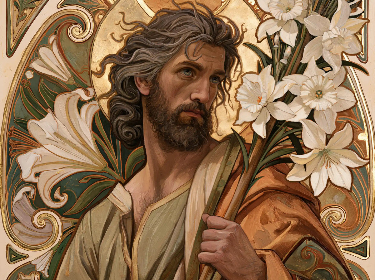 Saint Joseph – Sacred Art Nouveau · Landscape no. 2