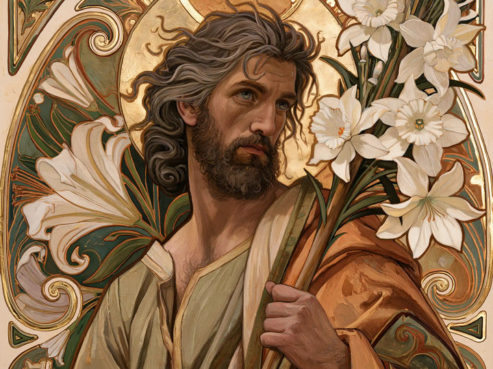 Saint Joseph – Sacred Art Nouveau · Landscape no. 2