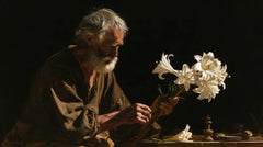 Saint Joseph – Caravaggio Tenebrism · Landscape no. 4