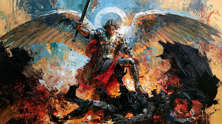 Saint Michael the Archangel – Expressionist · Landscape no. 9