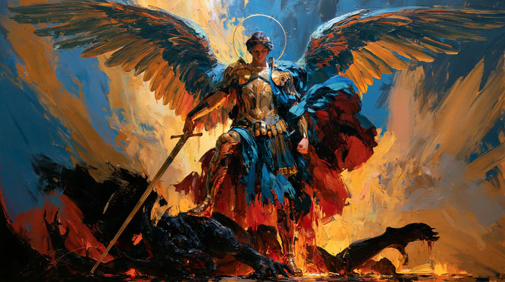 Saint Michael the Archangel – Expressionist · Landscape no. 14