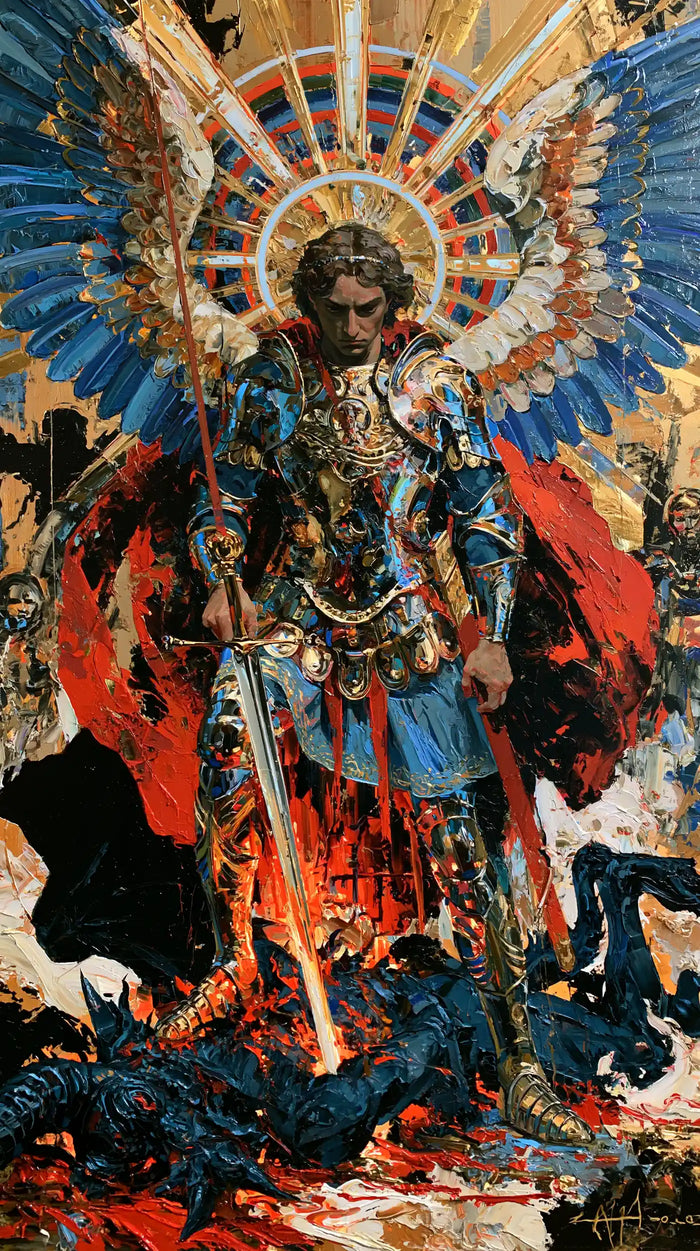 Saint Michael the Archangel – Expressionist · Portrait no. 3