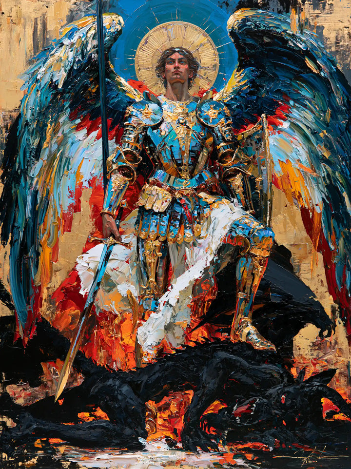 Saint Michael the Archangel – Expressionist · Portrait no. 11
