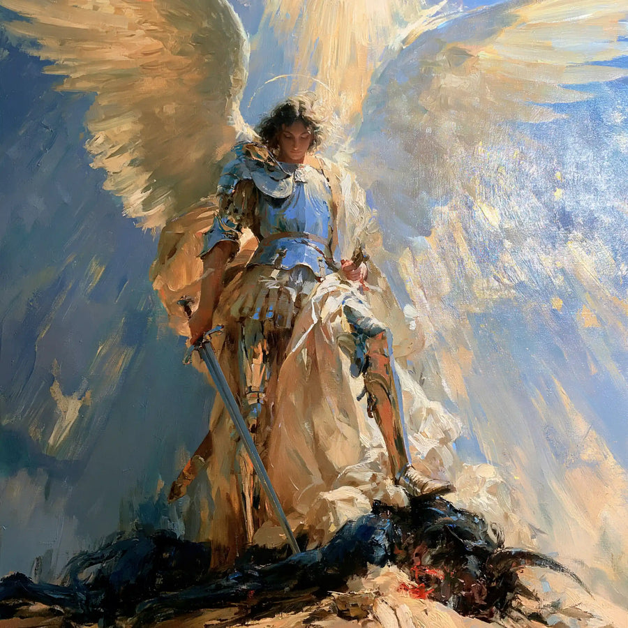 Saint Michael the Archangel – Impressionist · Square no. 5
