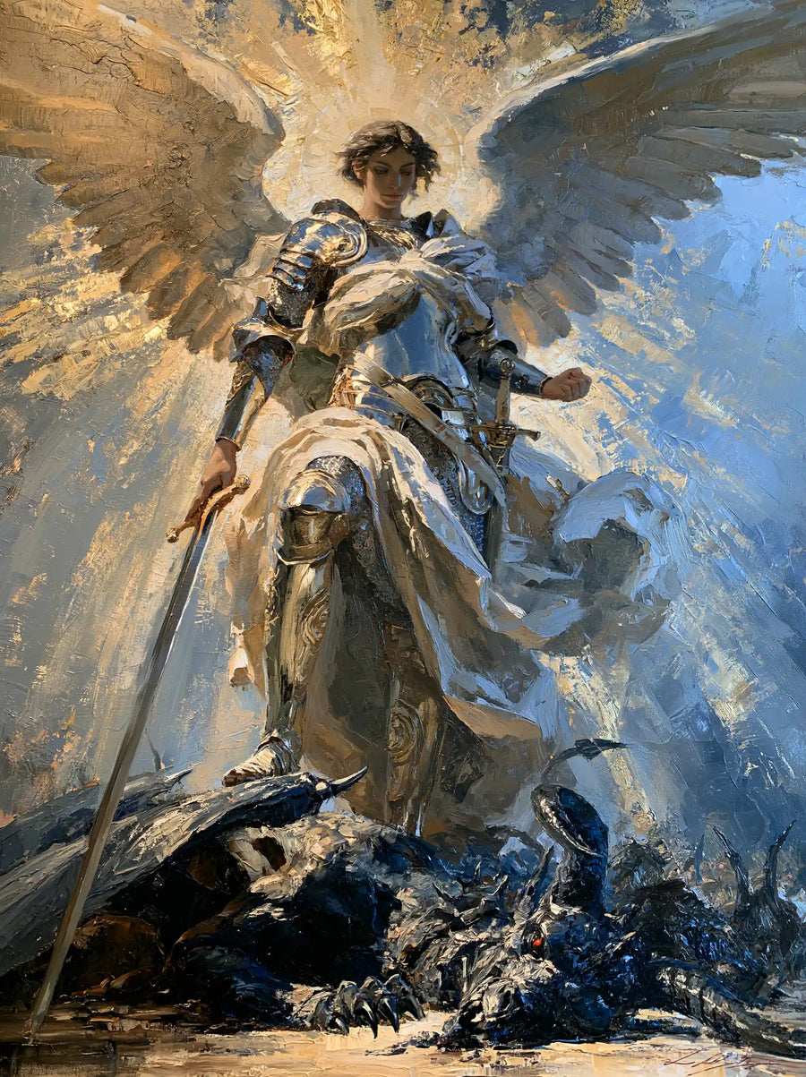 Saint Michael the Archangel – Impressionist · Portrait no. 10