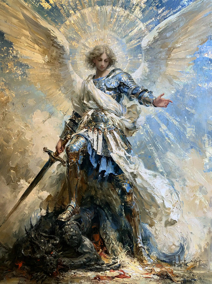 Saint Michael the Archangel – Impressionist · Portrait no. 15