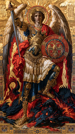 Saint Michael the Archangel – Sacred Gold · Portrait no. 5