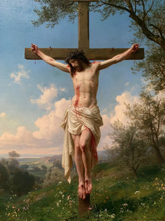 The Crucifixion – Pale Prayer Beneath the Cross