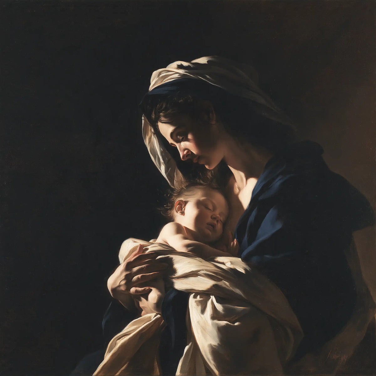 The Virgin and Child — Sleep in the Curve of Arms