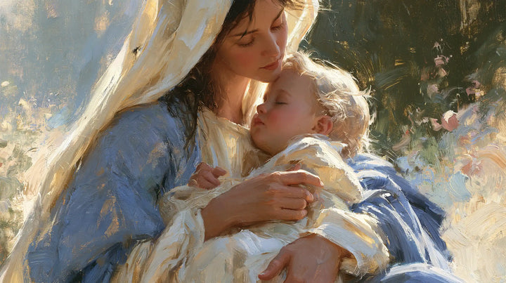 The Virgin and Child — A Nap in the Gold of Curls
