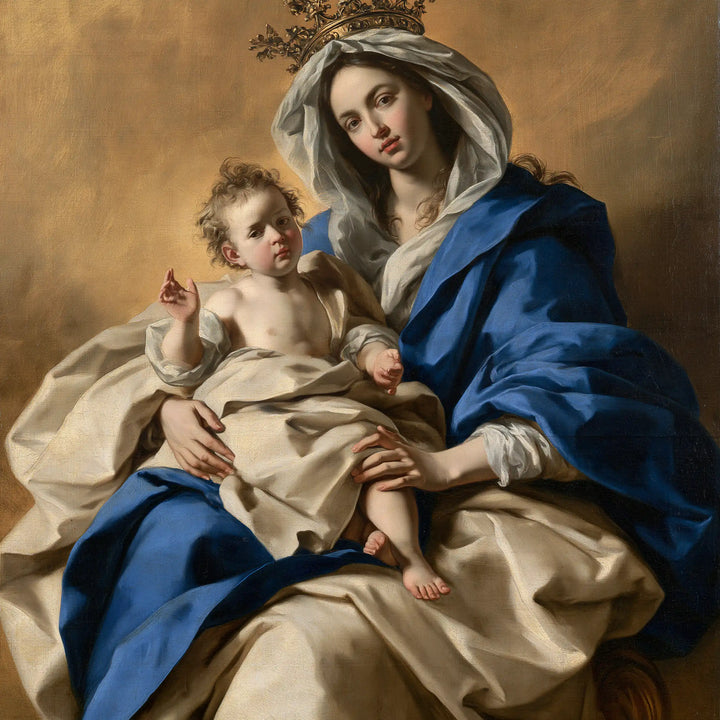 Virgin Mary and Child Jesus - Majestic Virgin and Child · Square n° 1