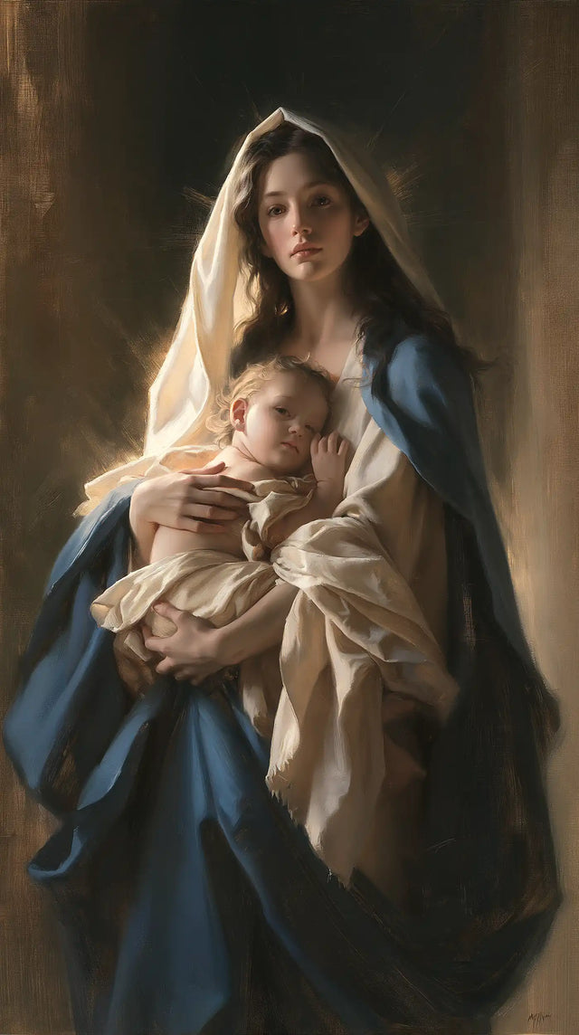 Virgin Mary and Child Jesus - Mary Presenting the Child Jesus · Portrait n° 14