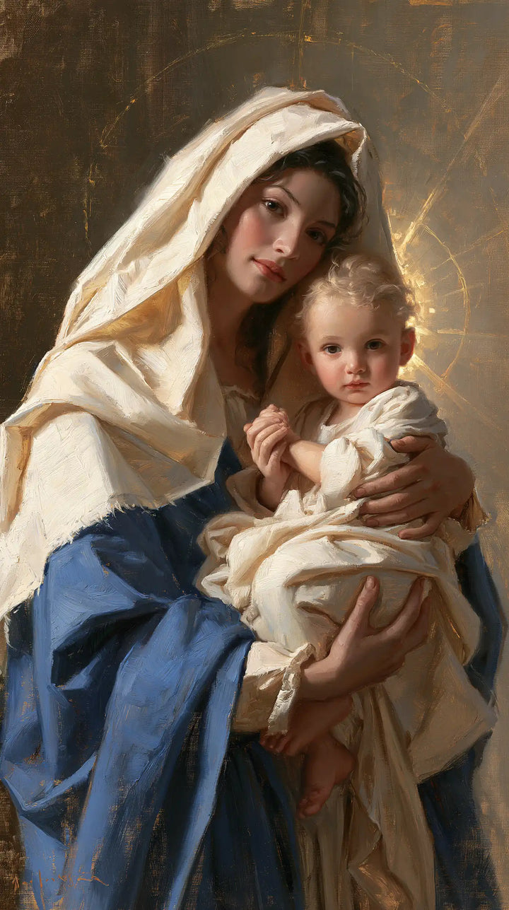 Virgin Mary and Child Jesus - Mary Presenting the Child Jesus · Portrait n° 15