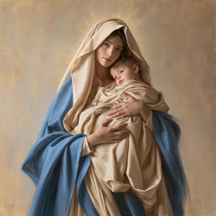 Virgin Mary and Child Jesus - Mary Presenting the Child Jesus · Square n° 4