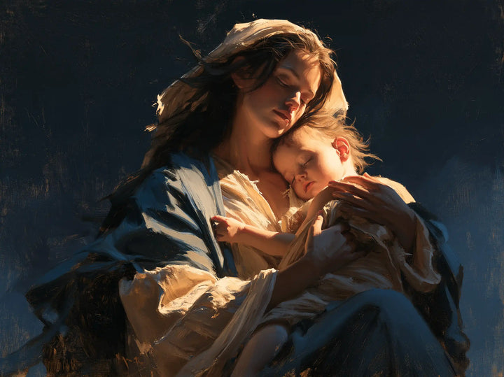 The Virgin and Child — Two Cheeks at Night’s Threshold