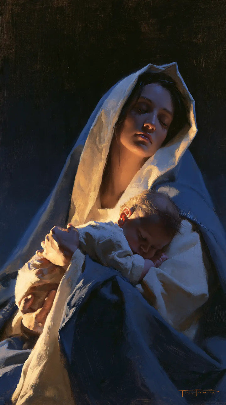 The Virgin and Child — The Upturned Face Beneath the Golden Lining