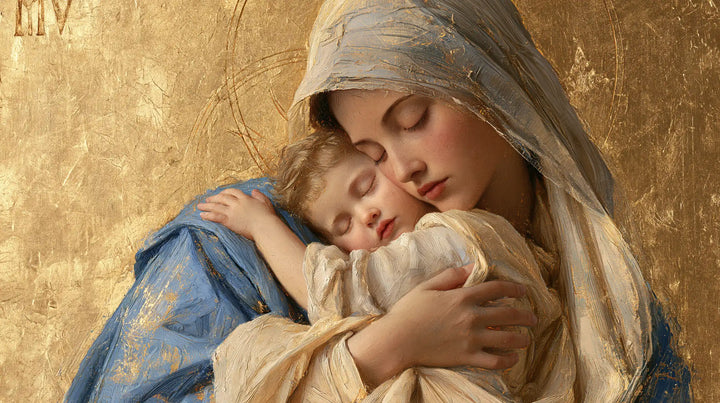 The Virgin and Child — Two Cheeks in the Silence of Gold