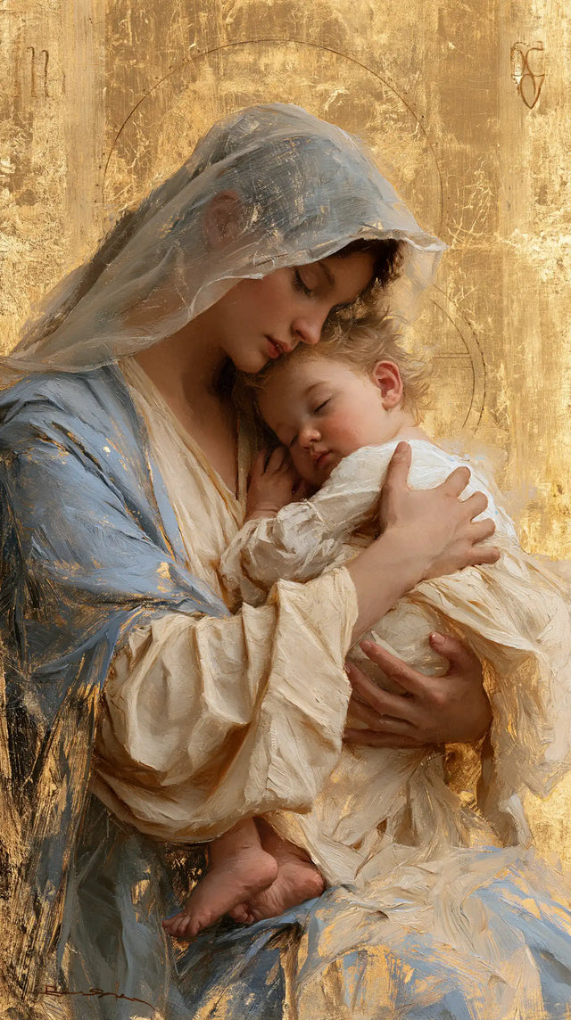 The Virgin and Child — The Little Brow Beneath the Powdered Veil