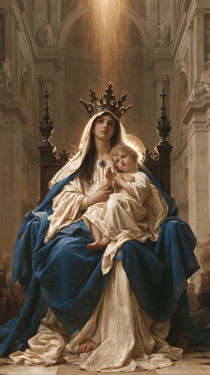 Virgin Mary and Child Jesus - Sacred Monumental View · Portrait n° 1