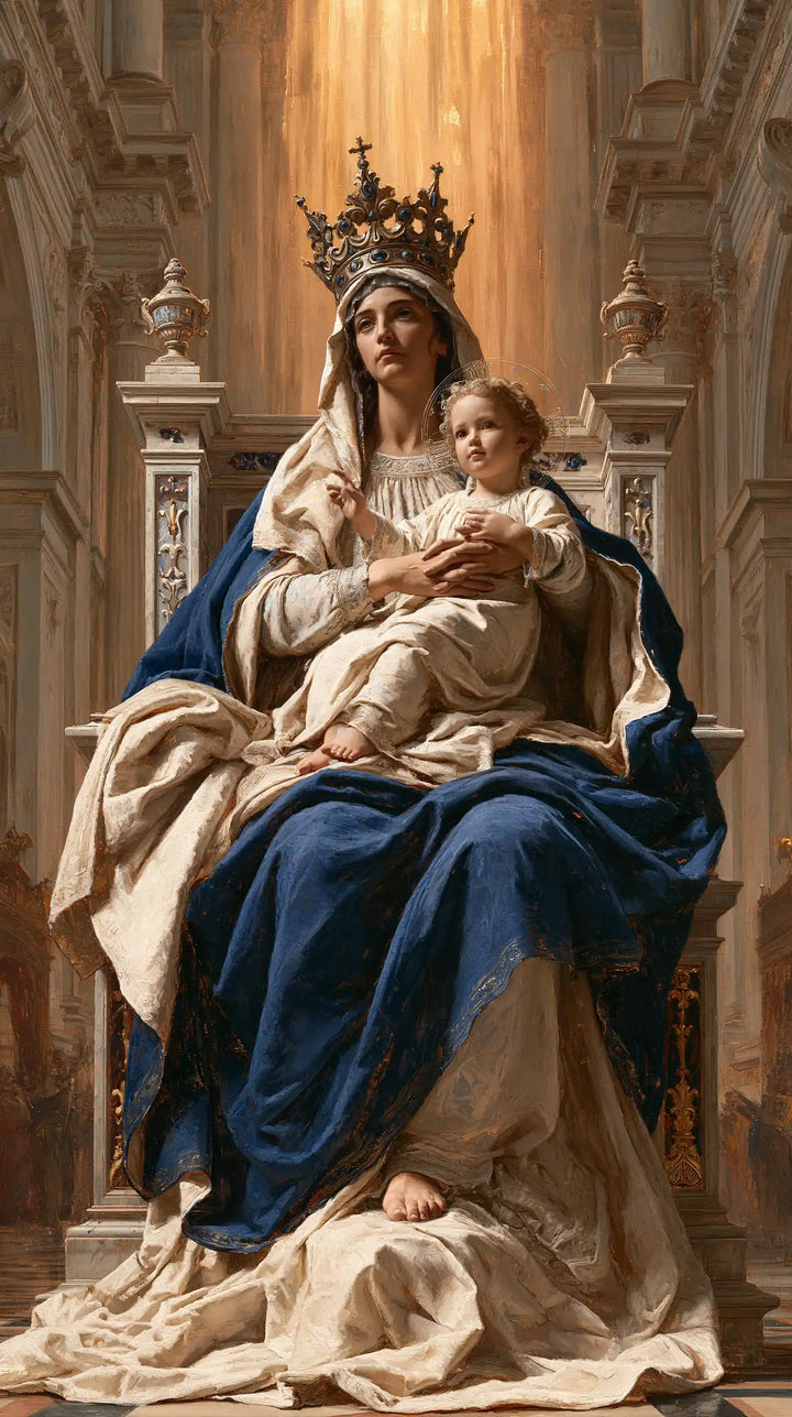 Virgin Mary and Child Jesus - Sacred Monumental View · Portrait n° 16