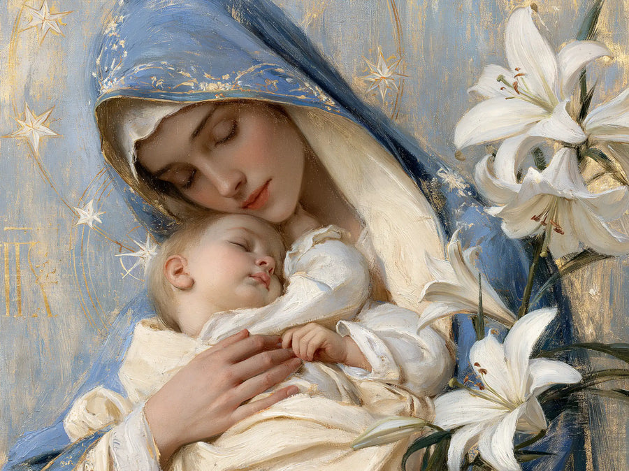 Virgin Mary and Child Jesus - Symbolist · Landscape n° 8