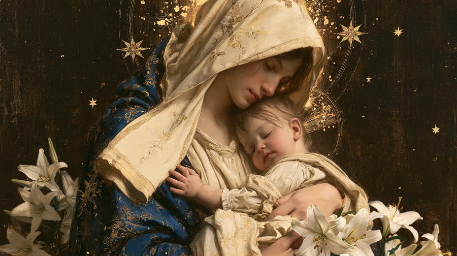 Virgin Mary and Child Jesus - Symbolist · Landscape n° 17