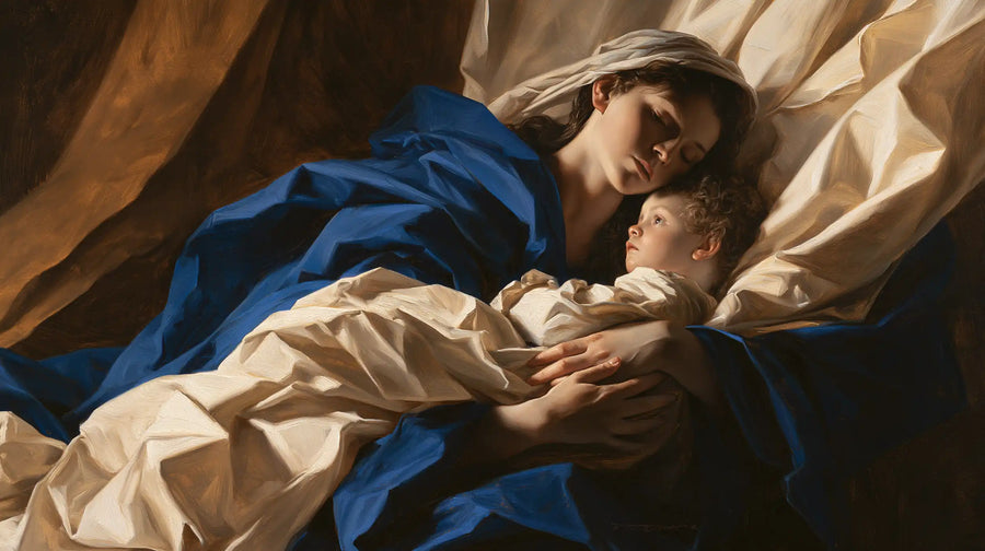 Virgin Mary and Child Jesus - Theatrical Baroque · Landscape n° 5
