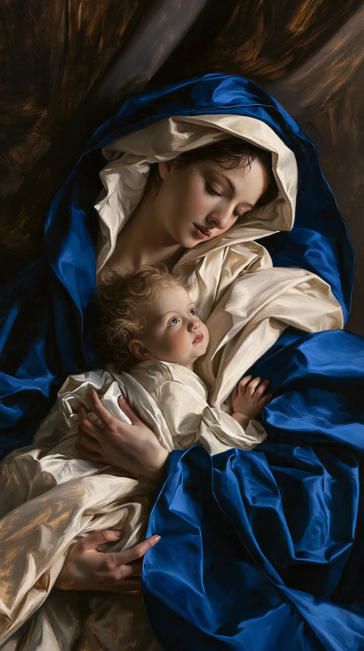 Virgin Mary and Child Jesus - Theatrical Baroque · Portrait n° 8