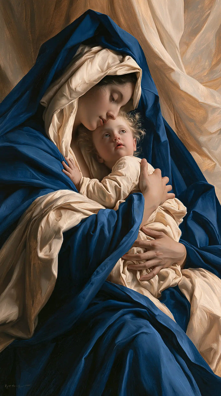 Virgin Mary and Child Jesus - Theatrical Baroque · Portrait n° 10