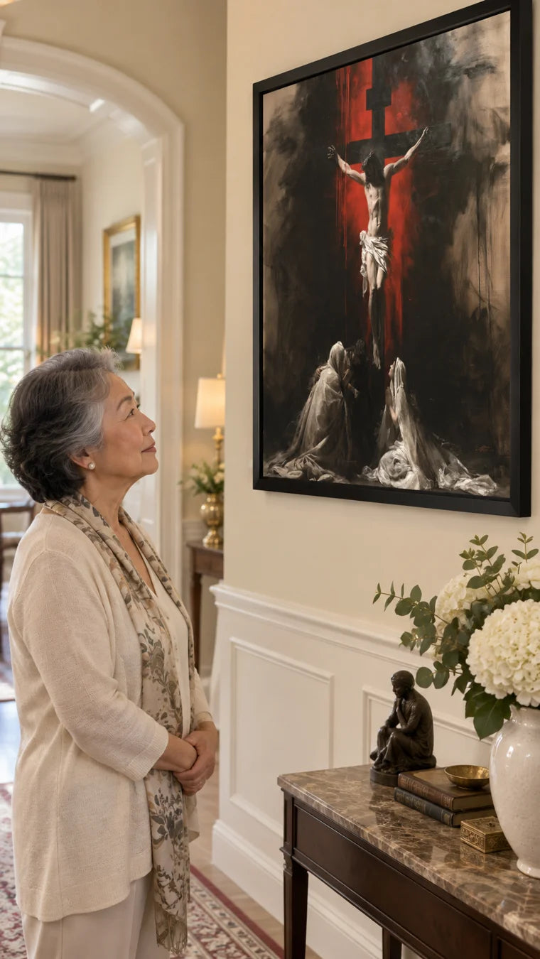 Opere d'arte in interni reali